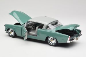 Studebaker Starliner Seafoam Zöld & Shasta Fehér Maisto 1:18 31651 Fém – 6. kép a 8-ből