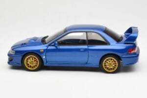 Subaru Impreza 22B Upgraded Version Kék Arany Felnikkel AUTOart 1:18 78602 Fém – 4. kép a 8-ből