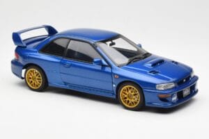 Subaru Impreza 22B Upgraded Version Kék Arany Felnikkel AUTOart 1:18 78602 Fém – 6. kép a 8-ből