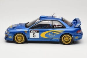 Subaru Impreza WRC #5 R. Burns / R. Reid Rally de France 1999 AUTOart 1:18 89993 Fém – 4. kép a 8-ből