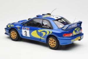 Subaru Impreza WRC #3 C. McRae / N. Grist Safari Rally Winner 1997 AUTOart 1:18 89792 Fém – 7. kép a 8-ből