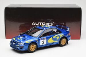 Subaru Impreza WRC #3 C. McRae / N. Grist Safari Rally Winner 1997 AUTOart 1:18 89792 Fém – 8. kép a 8-ből