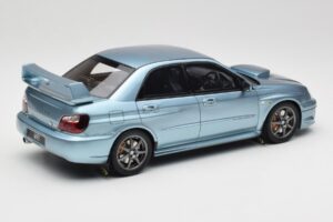 Subaru Impreza WRX STi WR1 GD P. Solberg Edition Ice Blue Metallic Otto 1:18 OT1114 Gyanta – 2. kép a 6-ből