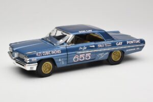 Pontiac Catalina Super Duty Super Stock #655 Kék 1962 Auto World 1:18 AW201/06 Fém