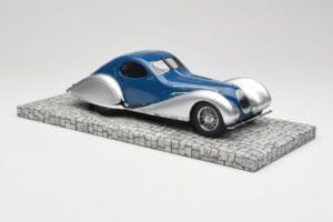 Talbot-Lago T150 C-SS Coupe Kék Ezüst Minichamps 1:18 107117122 Gyanta – 4. kép a 6-ből