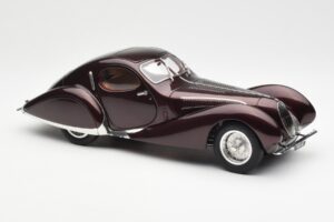 Talbot-Lago T150 C-SS Figoni & Falaschi Teardrop Sötét Bordeaux Metál CMC 1:18 M-179 Fém – 6. kép a 6-ből