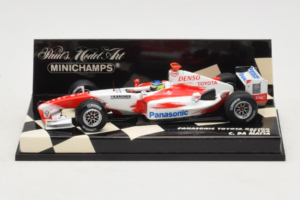 Toyota TF104 Panasonic #16 C. da Matta Panasonic Toyota Racing 2004 Minichamps 1:43 400040016 Fém