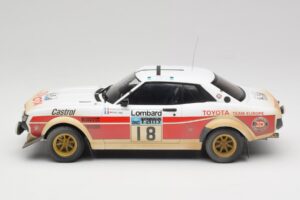 Toyota Celica 2000 GT RA21 #18 J-L. Therier RAC Rally 1977 IXO 1:18 18RMC189C Fém – 3. kép a 6-ből