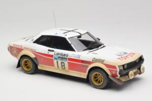 Toyota Celica 2000 GT RA21 #18 J-L. Therier RAC Rally 1977 IXO 1:18 18RMC189C Fém – 4. kép a 6-ből