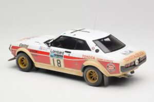 Toyota Celica 2000 GT RA21 #18 J-L. Therier RAC Rally 1977 IXO 1:18 18RMC189C Fém – 5. kép a 6-ből