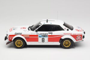 Toyota Celica 2000 GT RA21 #8 H. Mikkola / A. Hertz RAC Rally 1977 IXO 1:18 18RMC189A Fém – 3. kép a 6-ből