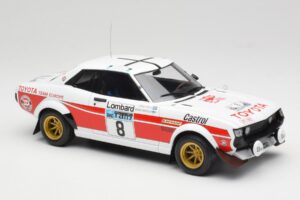 Toyota Celica 2000 GT RA21 #8 H. Mikkola / A. Hertz RAC Rally 1977 IXO 1:18 18RMC189A Fém – 4. kép a 6-ből