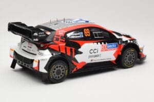 Toyota GR Yaris Rally1 #69 Toyota Gazoo Racing WRT K. Rovanpera / J. Halttunen Rally Finland 2024 IXO 1:18 18RMC218 Fém – 2. kép a 6-ből