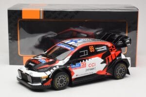 Toyota GR Yaris Rally1 #69 Toyota Gazoo Racing WRT K. Rovanpera / J. Halttunen Rally Finland 2024 IXO 1:18 18RMC218 Fém – 6. kép a 6-ből