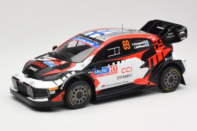 Toyota GR Yaris Rally1 #69 Toyota Gazoo Racing WRT K. Rovanpera / J. Halttunen Rally Finland 2024 IXO 1:18 18RMC218 Fém