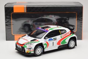 Toyota GR Yaris Rally2 #1 C. Ingram / R. Whittock Voyonic Grampian Forest Rally 2024 IXO 1:18 18RMC213 Fém – 6. kép a 6-ből