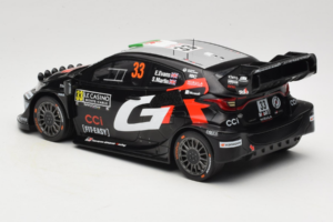 Toyota GR Yaris WRC #33 E. Evans / S. Martin Rally Monte Carlo 2025 IXO 1:18 18RMC229B Fém – 5. kép a 6-ből