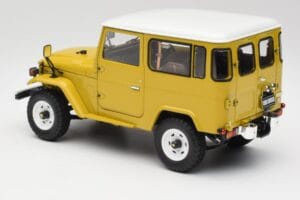 Toyota Land Cruiser FJ40 Mustár Sárga Kyosho 1:18 08971Y Fém – 7. kép a 8-ből