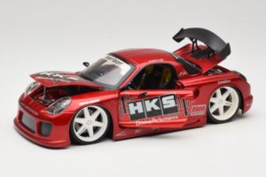 Toyota MR2 Spyder ZZW30 Tuned Piros Jada 1:18 63194 Fém – 2. kép a 8-ből