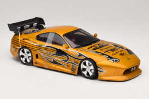 Toyota Supra A80 Arany Tunerz Edition Hot Wheels 1:18 B6091 Fém – 5. kép a 7-ből