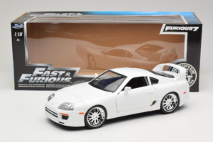 Toyota Supra Mk4 Fehér Fast & Furious Jada 1:18 97509 Fém – 6. kép a 6-ből