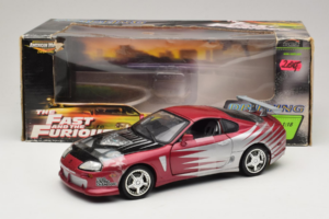 Toyota Supra A80 Fast & Furious Lila Ezüst ERTL 1:18 33708 Fém – 6. kép a 6-ből