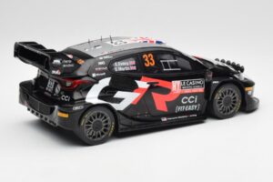Toyota Yaris Rally1 WRC #33 E. Evans / S. Martin Rally Monte Carlo Night Version 2024 IXO 1:18 18RMC197 Fém – 2. kép a 6-ből