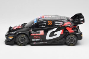 Toyota Yaris Rally1 WRC #33 E. Evans / S. Martin Rally Monte Carlo Night Version 2024 IXO 1:18 18RMC197 Fém – 3. kép a 6-ből