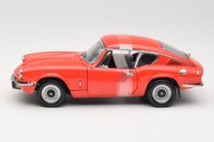 Triumph GT6 Mk3 Piros Sun Star 1:18 1056 Fém – 3. kép a 6-ből