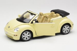 Volkswagen Beetle Kabrió Sárga Gate 1:18 VW24108 Fém – 2. kép a 8-ből