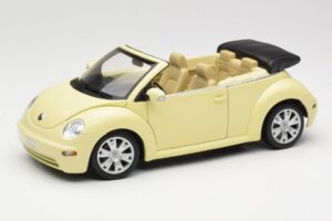 Volkswagen Beetle Kabrió Sárga Gate 1:18 VW24108 Fém
