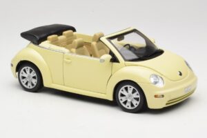 Volkswagen Beetle Kabrió Sárga Gate 1:18 VW24108 Fém – 6. kép a 8-ből