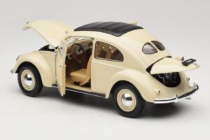 Volkswagen Beetle Type 1 Classic Fehér Welly 1:18 18040W Fém – 5. kép a 8-ből