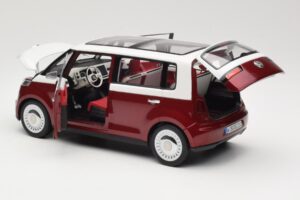 Volkswagen Bulli Minibus Concept Piros & Fehér Norev 1:18 7E9099203BL9 Fém – 5. kép a 8-ből