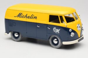 Volkswagen T1 Combi Michelin Fekete & Sárga Solido 1:18 9406 Fém – 6. kép a 8-ből