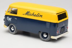 Volkswagen T1 Combi Michelin Fekete & Sárga Solido 1:18 9406 Fém – 7. kép a 8-ből