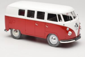 Volkswagen Combi T1 Piros & Fehér Solido 1:18 8031 Fém – 6. kép a 8-ből