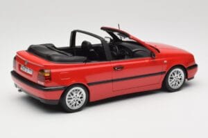 Volkswagen Golf Kabrió Mk3 Piros Norev 1:18 188433 Fém – 2. kép a 6-ből