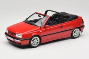 Volkswagen Golf Kabrió Mk3 Piros Norev 1:18 188433 Fém