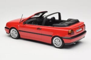 Volkswagen Golf Kabrió Mk3 Piros Norev 1:18 188433 Fém – 5. kép a 6-ből