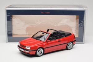 Volkswagen Golf Kabrió Mk3 Piros Norev 1:18 188433 Fém – 6. kép a 6-ből