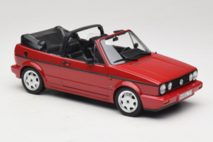Volkswagen Golf Mk1 Kabrió Piros Norev 1:18 188626 Fém – 4. kép a 6-ből