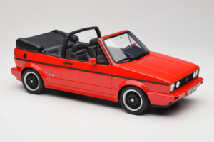 Volkswagen Golf Mk1 Kabrió Sportline Piros Otto 1:12 G095 Gyanta – 4. kép a 6-ből