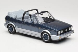 Volkswagen Golf Mk1 Kabrió Bel Air Blue Metallic Norev 1:18 188404 Fém – 4. kép a 6-ből