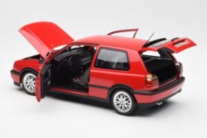 Volkswagen Golf Mk3 GTI Flash Red Norev 1:18 188418 Fém – 5. kép a 8-ből