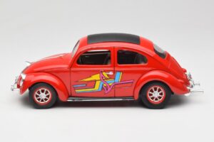 Volkswagen Bogár Piros Solido 1:18 8306 Fém – 4. kép a 8-ből
