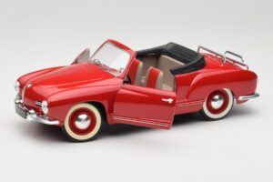 Volkswagen Karmann Ghia Kabrió Piros Solido 1:18 8058 Fém – 2. kép a 8-ből