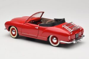 Volkswagen Karmann Ghia Kabrió Piros Solido 1:18 8058 Fém – 5. kép a 8-ből
