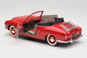 Volkswagen Karmann Ghia Kabrió Piros Solido 1:18 8058 Fém – 7. kép a 8-ből