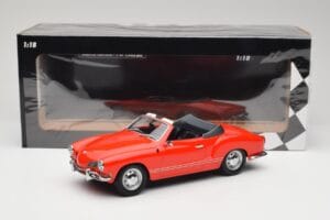 Volkswagen Karmann Ghia Kabrió Piros Minichamps 1:18 155054030 Fém – 6. kép a 6-ből